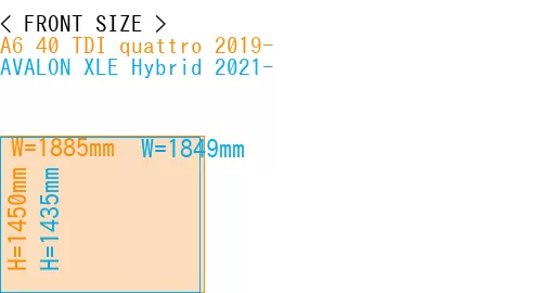 #A6 40 TDI quattro 2019- + AVALON XLE Hybrid 2021-